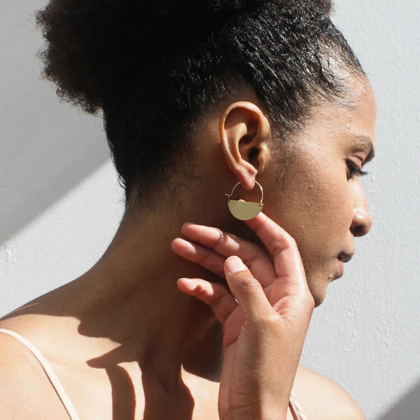 Half Moon Earrings - Small - India