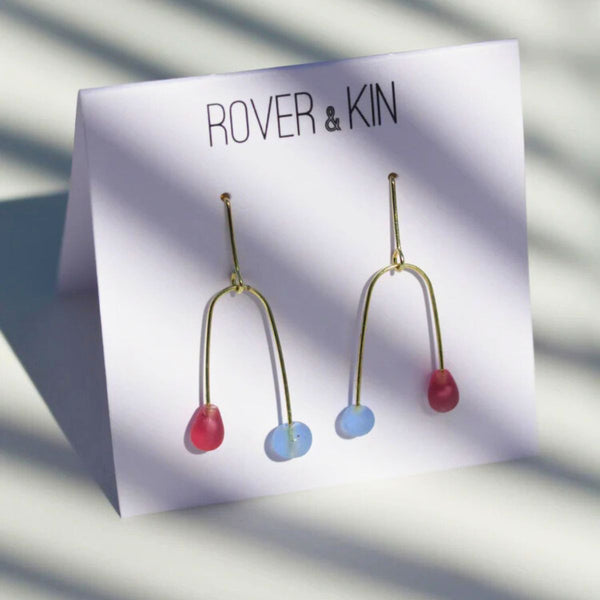 Sea Glass Mobile Earrings - India