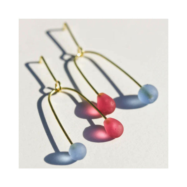 Sea Glass Mobile Earrings - India