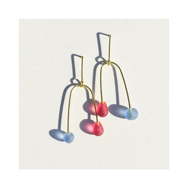 Sea Glass Mobile Earrings - India