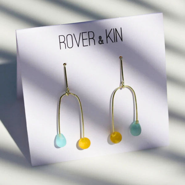 Sea Glass Mobile Earrings - India