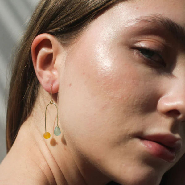 Sea Glass Mobile Earrings - India