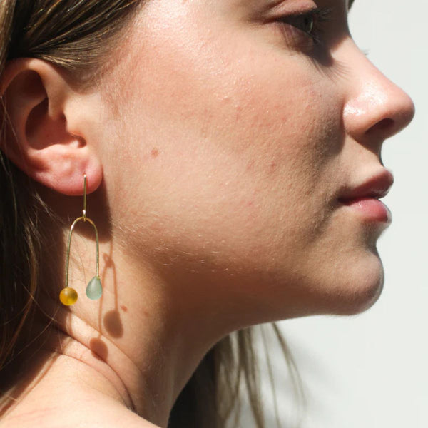 Sea Glass Mobile Earrings - India