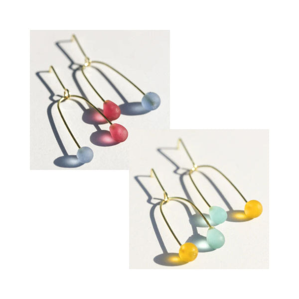 Sea Glass Mobile Earrings - India