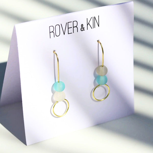 Sea Glass Stack Earrings - India