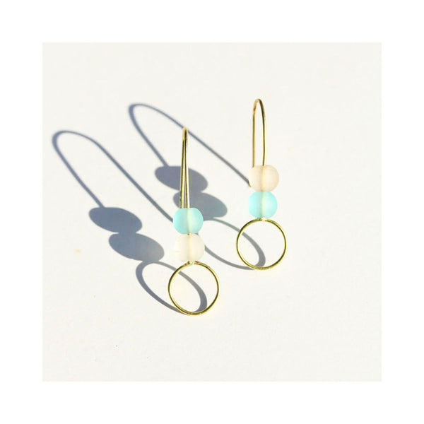 Sea Glass Stack Earrings - India