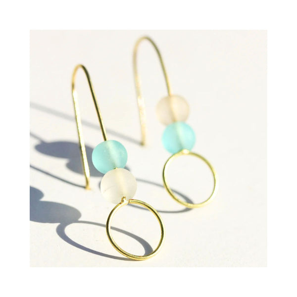 Sea Glass Stack Earrings - India