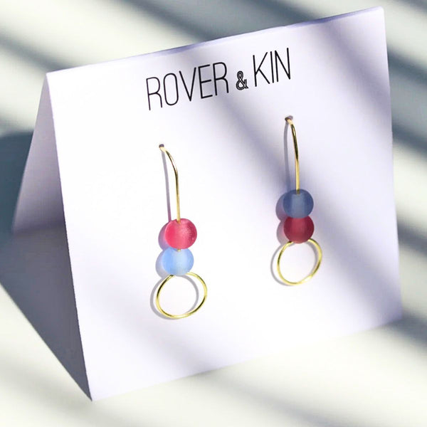 Sea Glass Stack Earrings - India