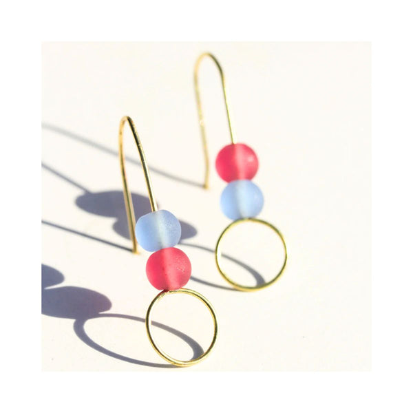 Sea Glass Stack Earrings - India