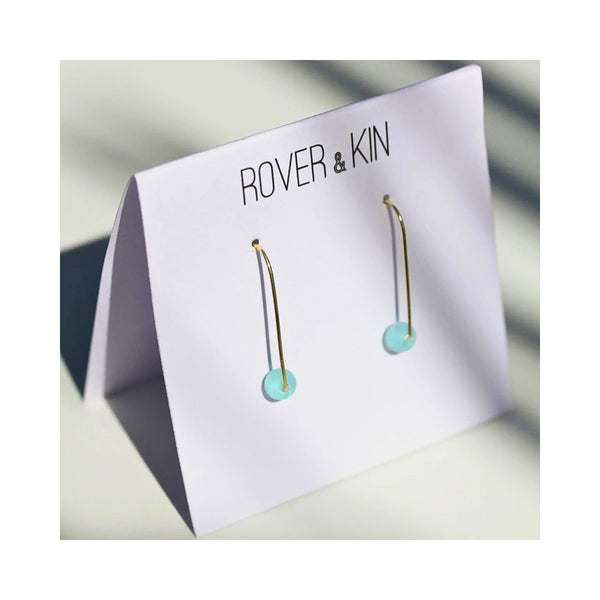 Sea Glass Threader Earrings - India