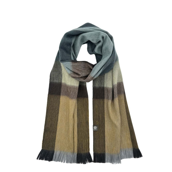 Alpaca Blend Plaid Scarf - Ecuador