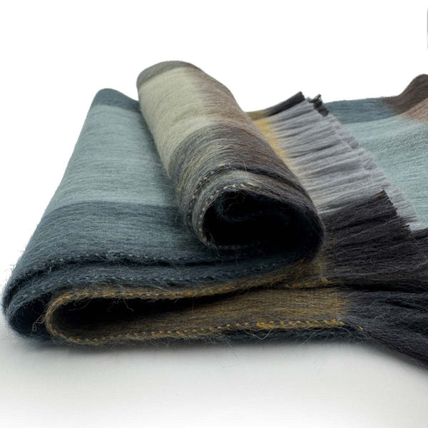 Alpaca Blend Plaid Scarf - Ecuador