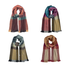 Alpaca Blend Plaid Scarf - Ecuador