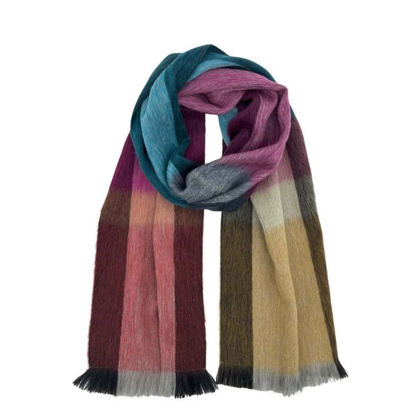 Alpaca Blend Plaid Scarf - Ecuador