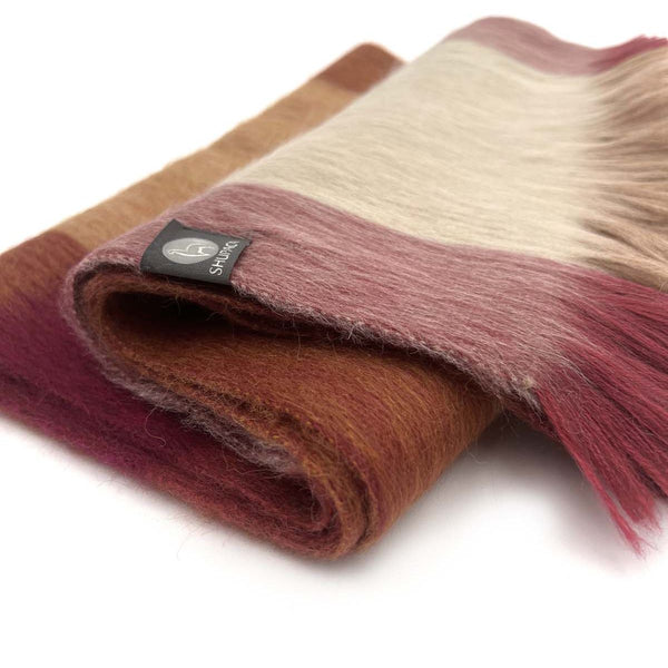 Alpaca Blend Plaid Scarf - Ecuador