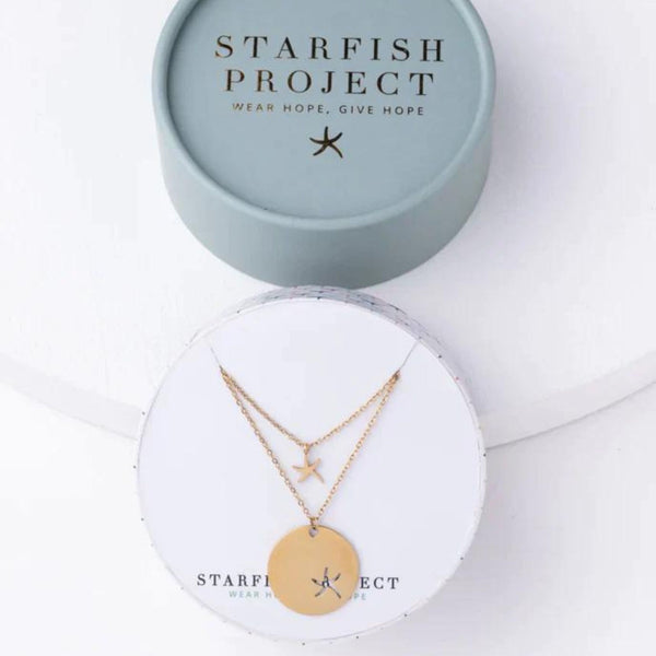 Community Gold Starfish Necklace Set - Asia