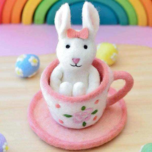 Felt Bunny Tea Party Toy Set - Nepal