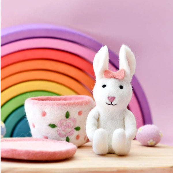 Felt Bunny Tea Party Toy Set - Nepal