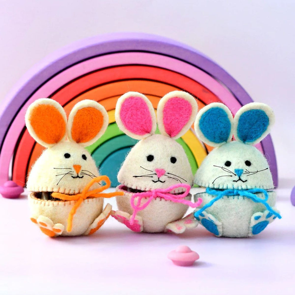 Felt Easter Bunny Egg Cosy - Nepal