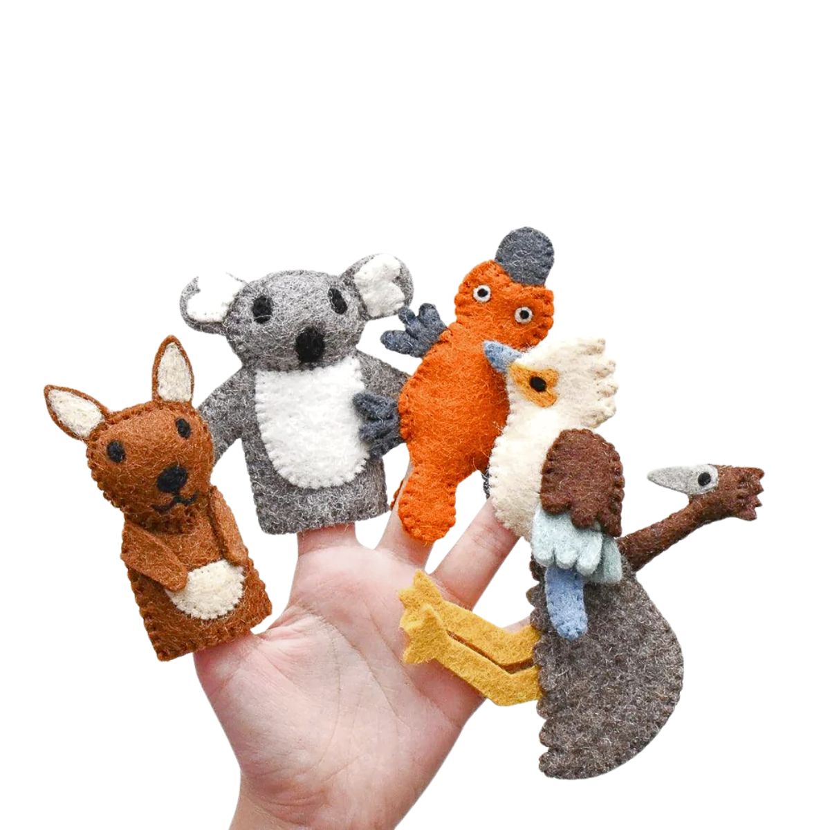 Australian Animal Felt Finger Puppets | Fair Trade Toys Nepal – Only ...
