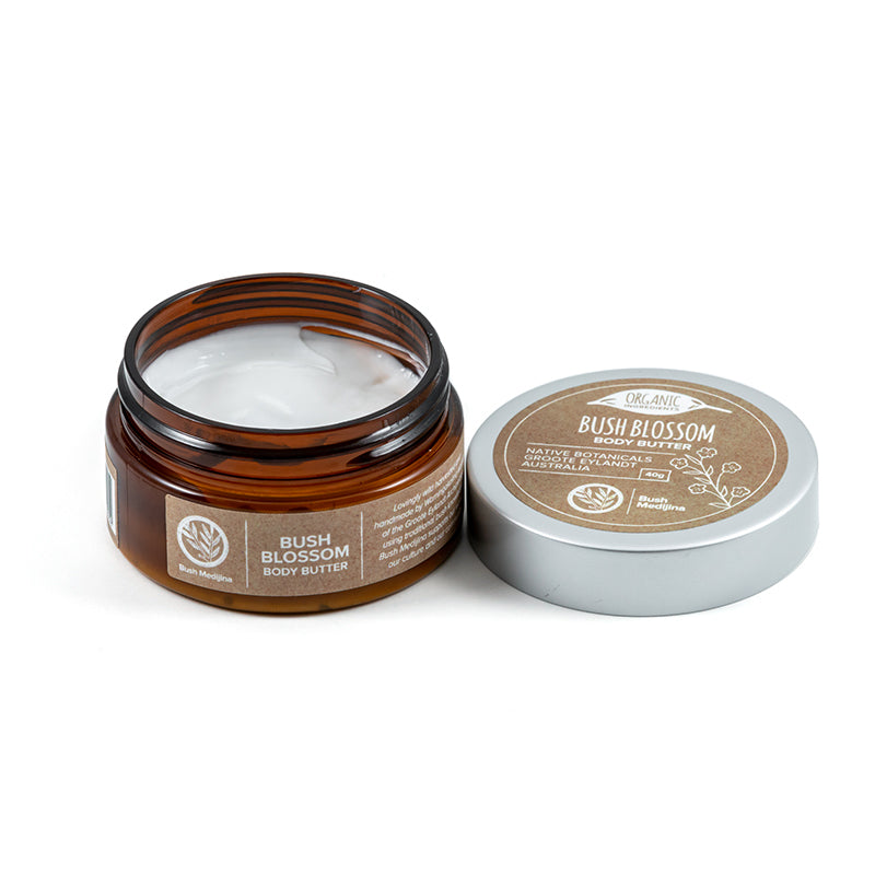 Bush Medijina bush blossom body butter open - Shop Fair trade, Ethically handmade, natural Australian skincare at ONLY JUST 