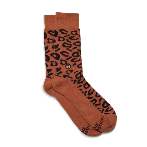 Socks That Protect Cheetahs - Beige - India