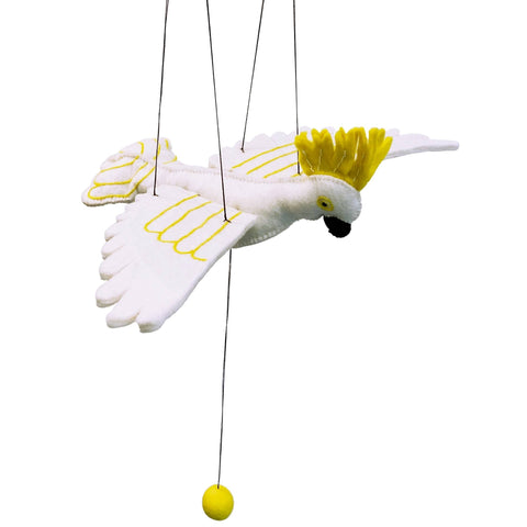Felt Cockatoo Mobile - Nepal