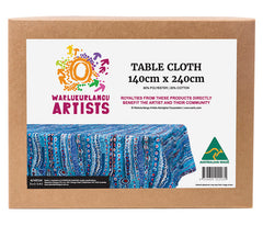 Tablecloth - Murdie Morris Art - Blue Design - Australia