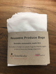 SisterWorks Reusable Produce Bags (3pk) - Australia