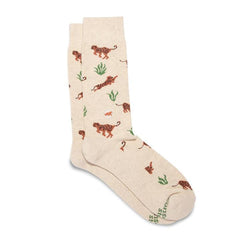 Socks That Protect Tigers - Beige - India