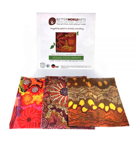 Better World Arts Vegan Wax Wraps Set - Australia