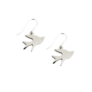 Eden Song of Freedom earrings - silver bird pendants on silver hooks - Shop Ethical Jewellery & Fair Trade Gifts Melbourne at ONLY JUST 