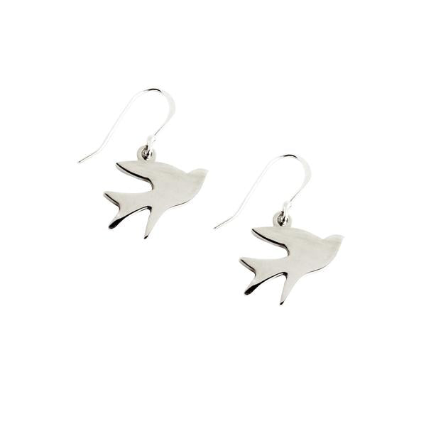 Eden Song of Freedom earrings - silver bird pendants on silver hooks - Shop Ethical Jewellery & Fair Trade Gifts Melbourne at ONLY JUST 
