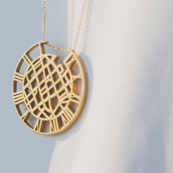 detail close-up of gold pendant and chain necklace - Eden's restoring justice collection - Shop Ethical Jewellery & Fair Trade Gifts Melbourne at ONLY JUST 