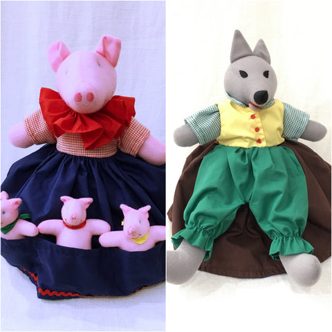 The Three Little Pigs Doll - Upside Down Toy Handmade in Thailand by the Fatima Centre | Shop Ethical Gifts for Children at ONLY JUST |