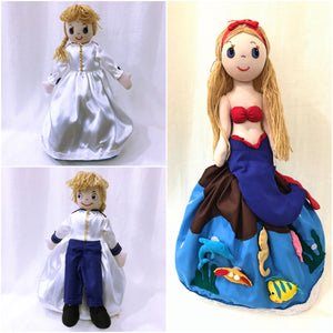 The Little Mermaid Doll - Upside Down Toy Handmade in Thailand by the Fatima Centre | Shop Ethical Gifts for Children at ONLY JUST |