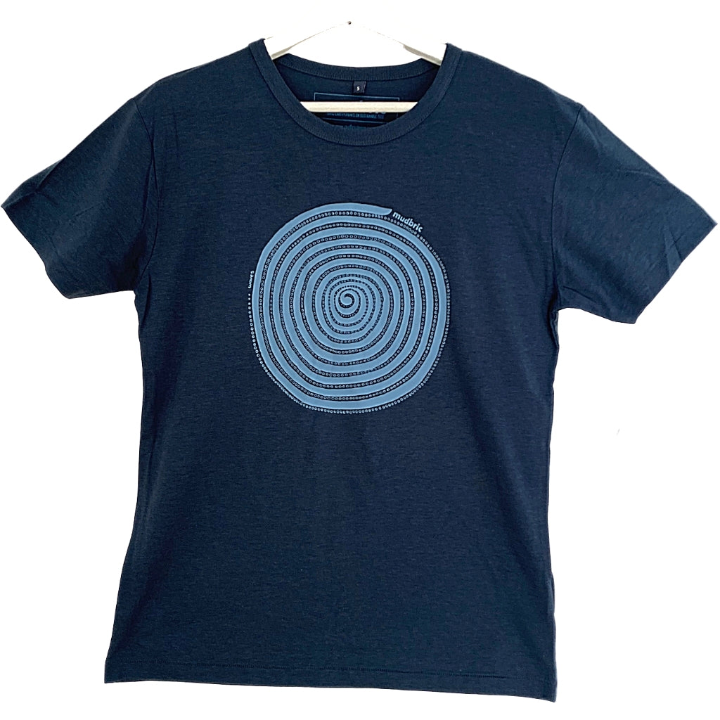 Waves T-Shirt Denim Blue- Turkey