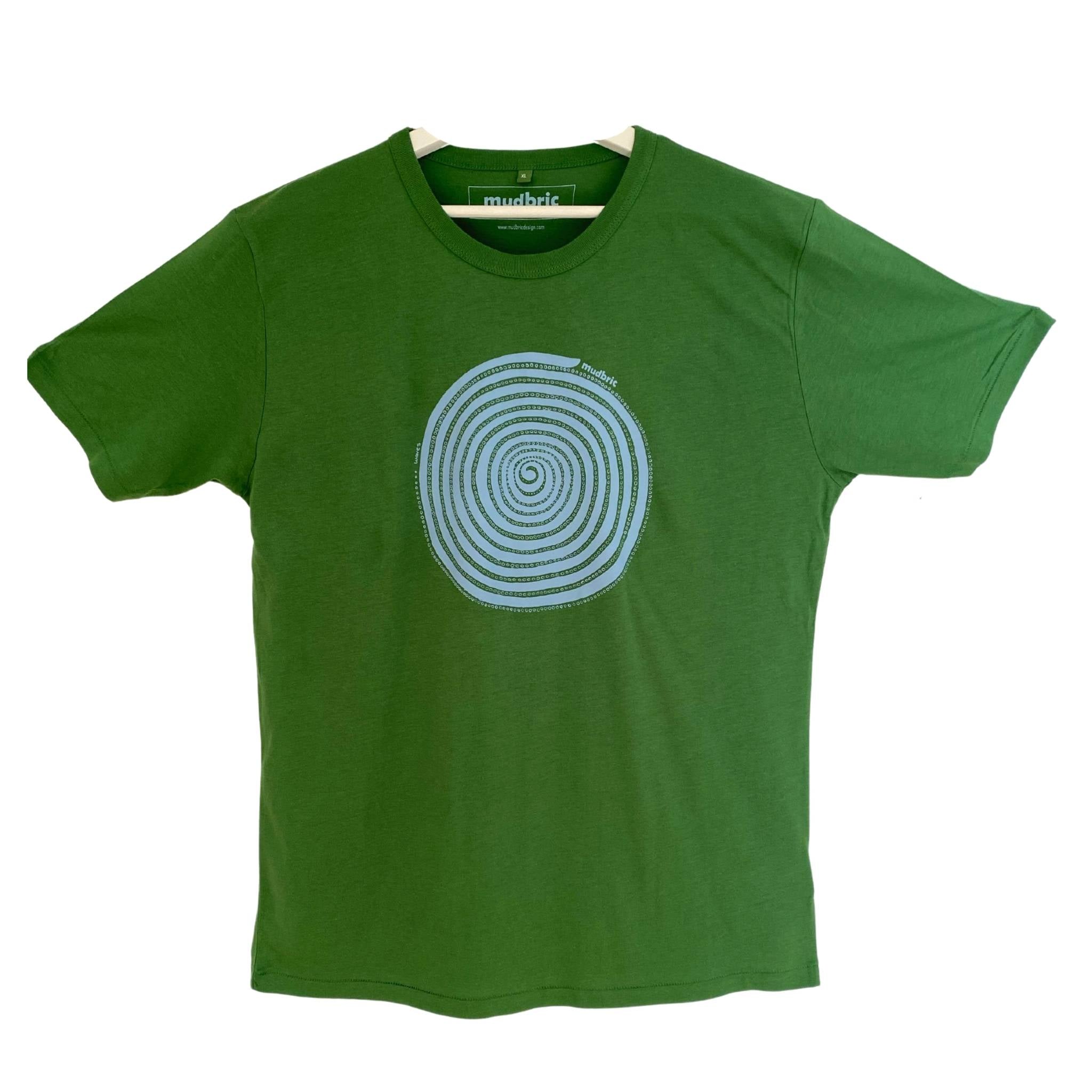 Waves T-Shirt Leaf Green - Turkey