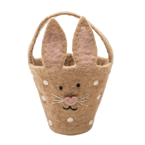 Spotty Bunny Egg Basket - Nepal