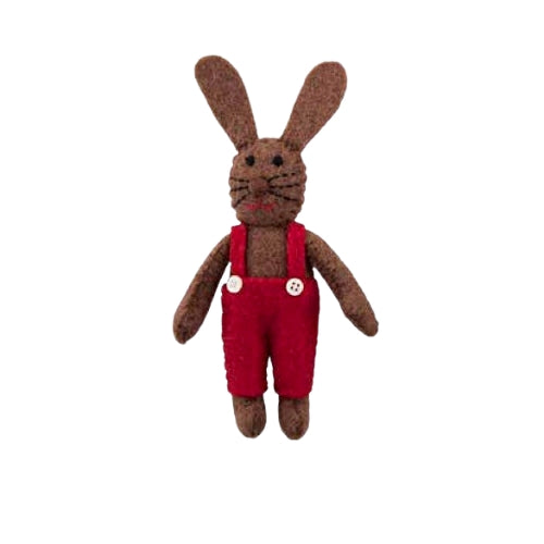 Felt Bunny Rabbit Doll - Nepal