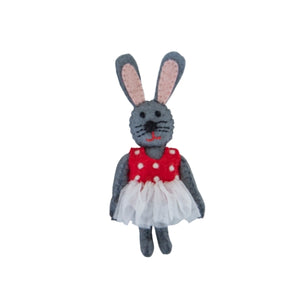 Felt Bunny Rabbit Doll - Nepal