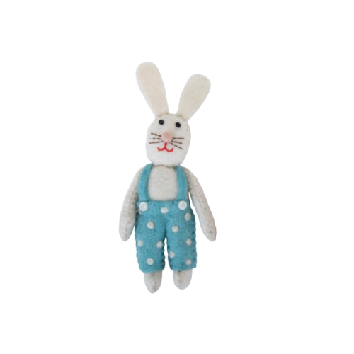 Felt Bunny Rabbit Doll - Nepal