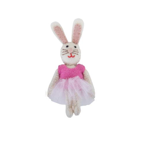 Felt Bunny Rabbit Doll - Nepal
