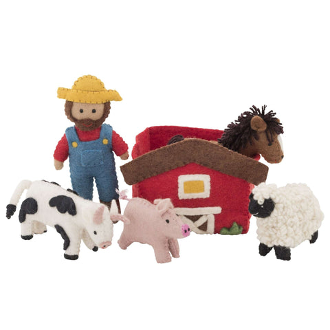 Felt Farmyard Playset - Nepal