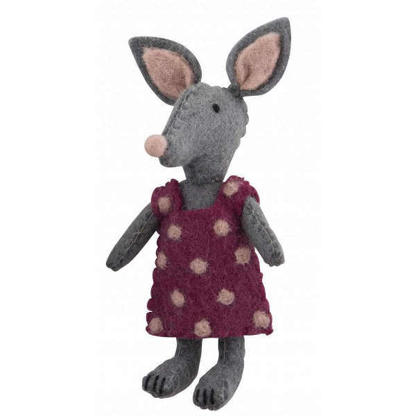 felt bilby doll in pink dress