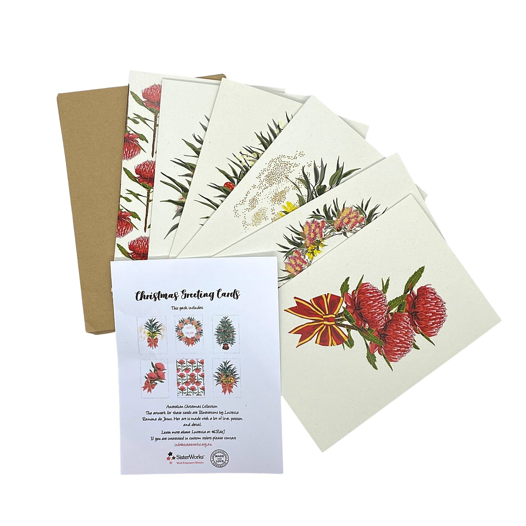 SisterWorks Christmas Card Pack - Australia
