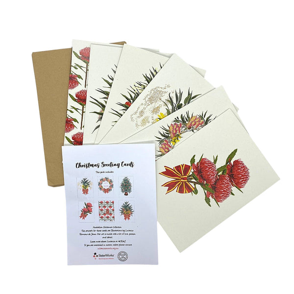 SisterWorks Christmas Card Pack - Australia