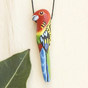 Songbird Eastern Rosella Whistle Necklace - Thailand