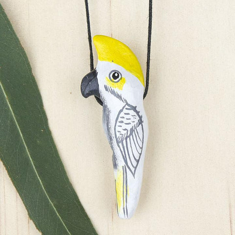 Songbird Sulphur Crested Cockatoo Whistle Necklace - Thailand