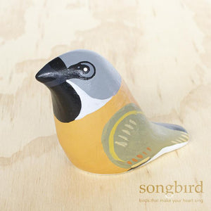 Songbird Black-Throated Finch Paperweight Whistle - Thailand